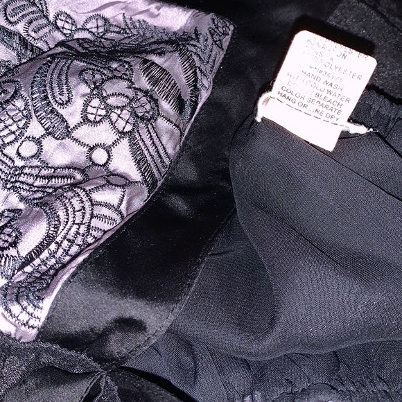 Lucca Couture Silk Blend Strappy Bra Style Deep-V Open-Back Empire Mini Dress - Picture 11 of 12